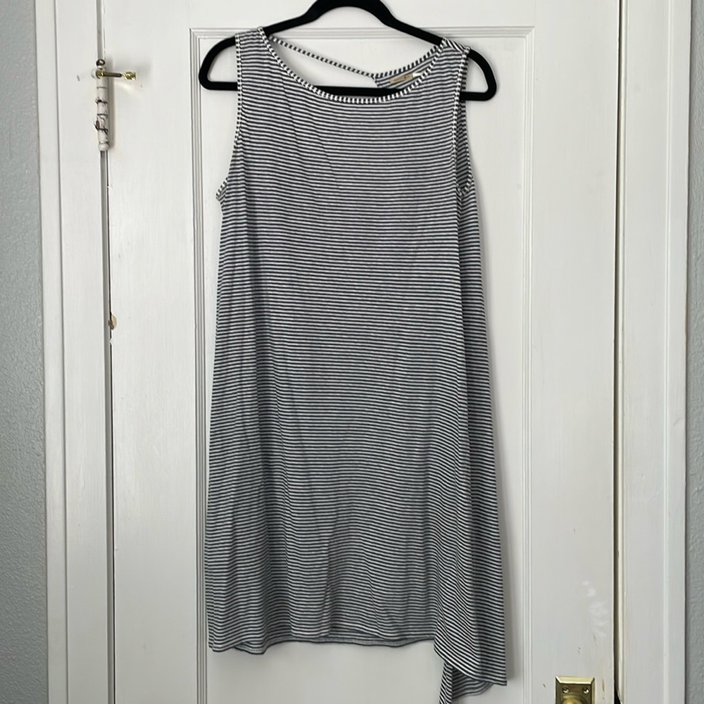 Max Studio Cotton Linen Stripe dress